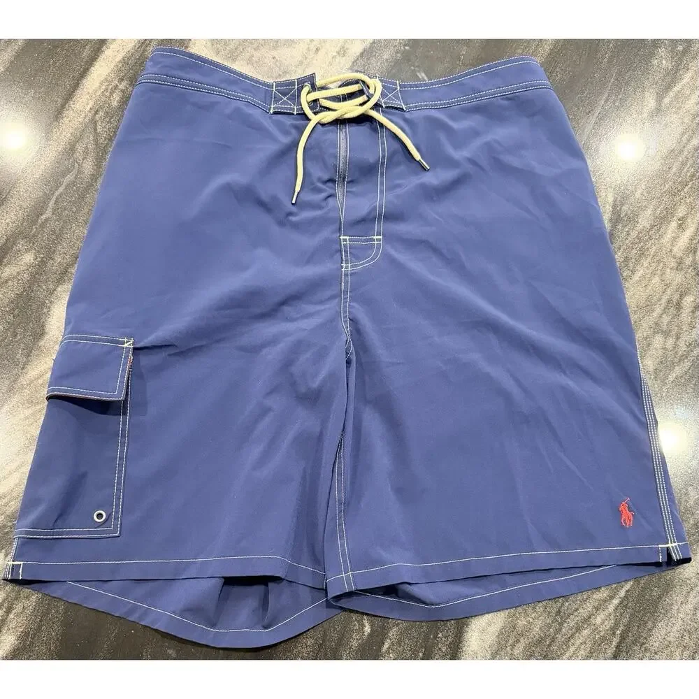 Polo Ralph Lauren lined Swim Trunks Board Shorts LT Large Tall Pony Lined Surf